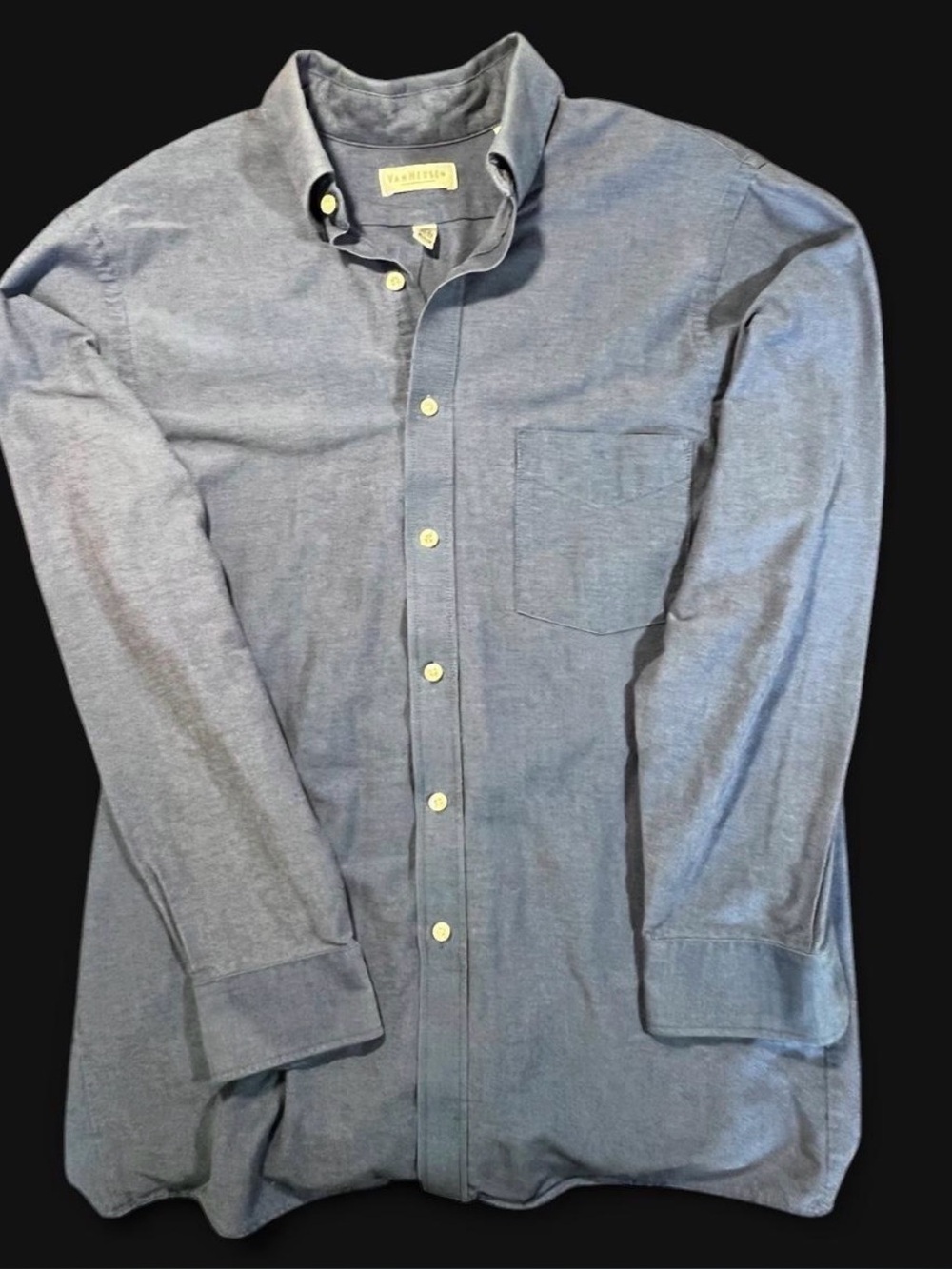 Van Heusen Indigo Button-Down Dress Shirt